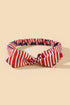 Star And Stripe Print Bow Knot Stretch Headband