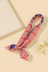 Star And Stripe Print Bow Knot Stretch Headband
