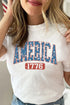 Star And Text Graphic Print Short Sleeve Tee