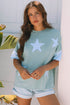 Star Applique Drop Shoulder Relaxed Fit Tee