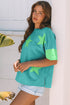 Star Applique Drop Shoulder Relaxed Fit Tee