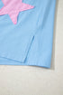 Star Applique Drop Shoulder Relaxed Fit Tee