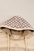 Star Applique Floral Print Sleeve Raw Edge Hoodie