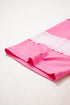 Star Applique Raw Edge Bracelet Sleeve Relaxed Tee
