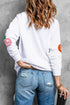 Star Eye Pumpkin Patch Crew Neck Pullover Sweatshirt