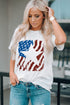 Star Graphic Print Short Sleeve Crew Neck T Shirt