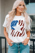 Star Graphic Print Short Sleeve Crew Neck T Shirt
