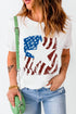 Star Graphic Print Short Sleeve Crew Neck T Shirt