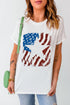 Star Graphic Print Short Sleeve Crew Neck T Shirt