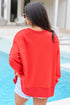 Star Patch Embroidery Applique Long Sleeve Top