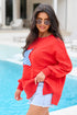 Star Patch Embroidery Applique Long Sleeve Top