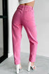 Star Patchwork Distressed Mid Waist Straight Leg Denim Jeans