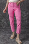 Star Patchwork Distressed Mid Waist Straight Leg Denim Jeans