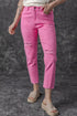 Star Patchwork Distressed Mid Waist Straight Leg Denim Jeans