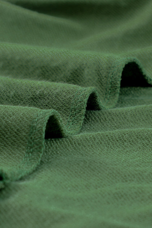 Star Print Hoodie With Side Slits