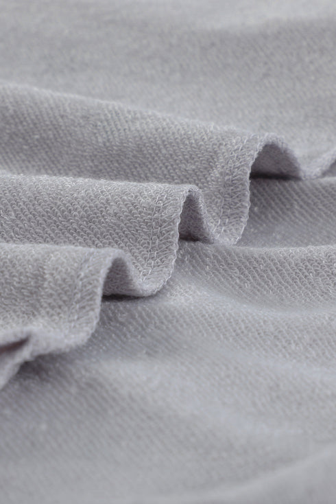 Star Print Hoodie With Side Slits