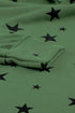 Star Print Hoodie With Side Slits