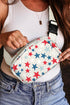 Star Print Nylon Adjustable Buckle Strap Crossbody Bag