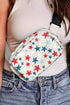 Star Print Nylon Adjustable Buckle Strap Crossbody Bag