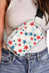 Star Print Nylon Adjustable Buckle Strap Crossbody Bag