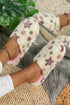 Star Print Plush Fleece Open Toe Slide Slippers