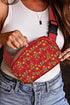Star Print Strap Adjustable Nylon Camera Crossbody Bag