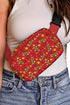 Star Print Strap Adjustable Nylon Camera Crossbody Bag