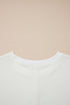 Star Print Studded Detail Cotton Jersey Top