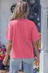 Star Printed Mineral Wash Casual Cotton T Shirt