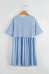 Star Striped Sequin Bow Patched T Shirt Graphic Dress