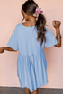 Star Striped Sequin Bow Patched T Shirt Graphic Dress