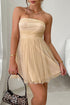 Starry Night Tulle Cocktail Mini Dress