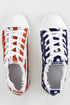 Stars And Stripes Pattern Lace Up Canvas Sneaker