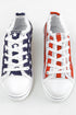 Stars And Stripes Pattern Lace Up Canvas Sneaker