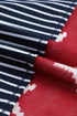 Stars And Stripes Patterned Knit Short Sleeve Top