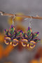 Statement Acrylic Masquerade Mask Drop Earrings