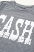 Statement Cash Letter Print Short Sleeve Graphic T-Shirt