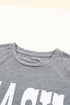 Statement Cash Letter Print Short Sleeve Graphic T-Shirt