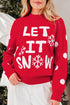 Statement Graphic Knit Mock Neck Sweater
