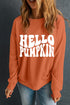 Statement Graphic Print Crew Neck Pullover Sweatshirt
