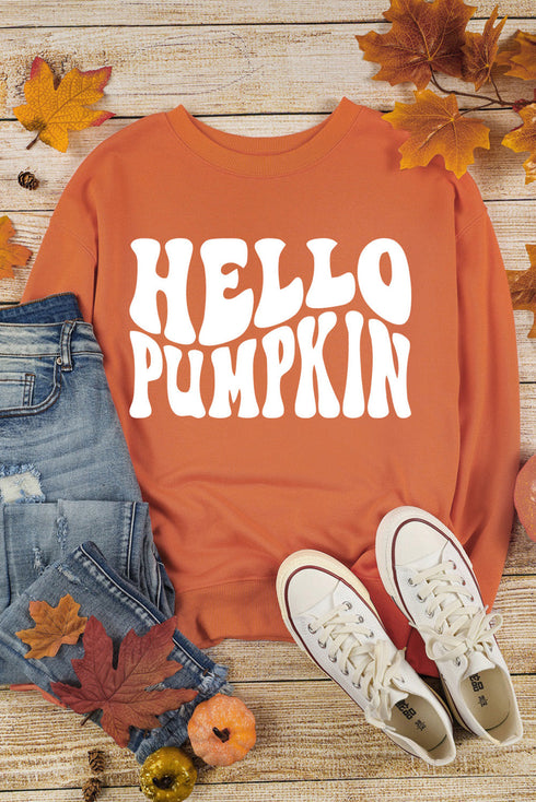 Statement Graphic Print Crew Neck Pullover Sweatshirt