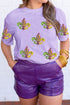 Statement Graphic Print V Neck Short Sleeve T Shirt