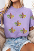 Statement Graphic Print V Neck Short Sleeve T Shirt