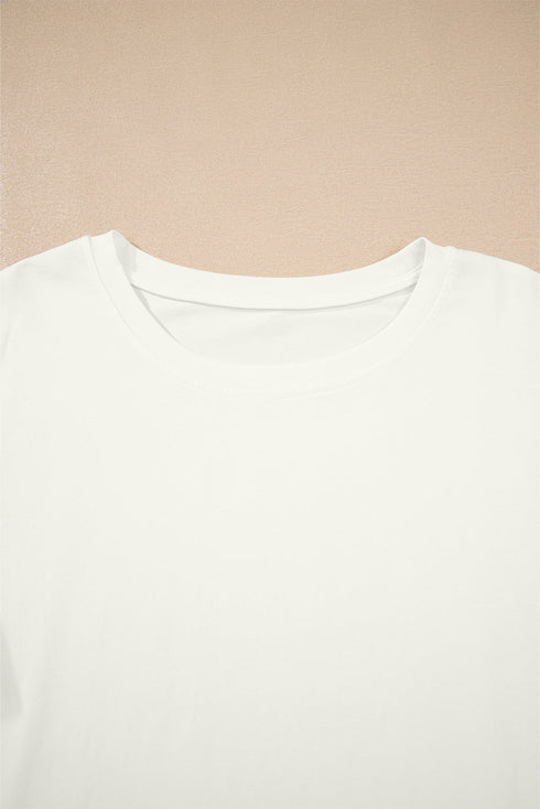 Statement Tiered Tulle Ruffle Sleeve Knit Tee Top