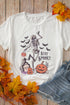 Stay Spooky Skeleton Hand Pumpkin Graphic T-Shirt