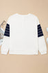 Stitch Detail Patch Pocket Crew Neck Sweatshirt
