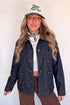 Stitched Detail Collar And Button Denim Jacket