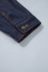 Stitched Detail Collar And Button Denim Jacket