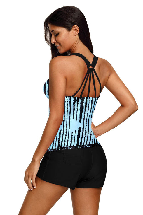 Strappy Back Tankini Top