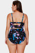Strappy Cage Detail High Waisted Bikini Set